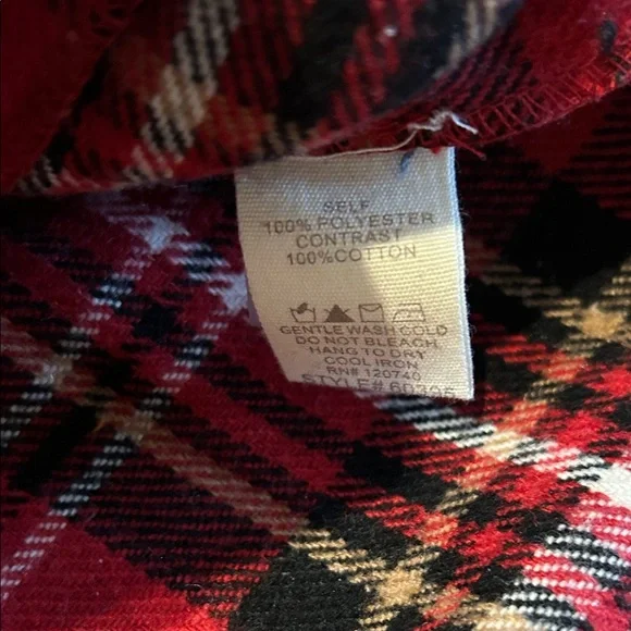 Mystree Red and Black Plaid Shacket - Picture 5 of 7